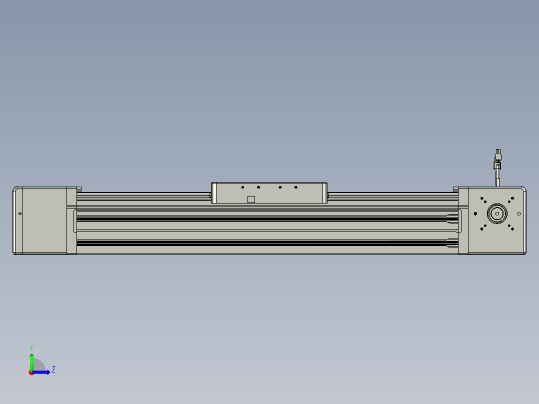 威洛博直线电机模组EB20-L224-S500-L-ZP75-MS3-5K左视图