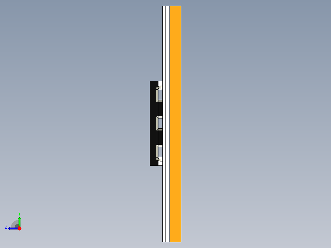 NOVOTECHNIK直线位移传感器LFP 系列-开放式结构传感器右视图
