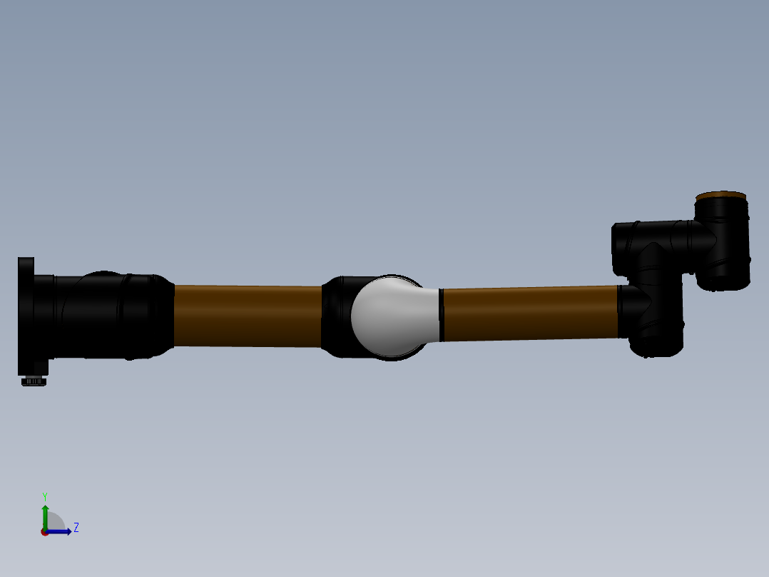 柔性臂带与履带底盘模型 280+24.4.8+002左视图