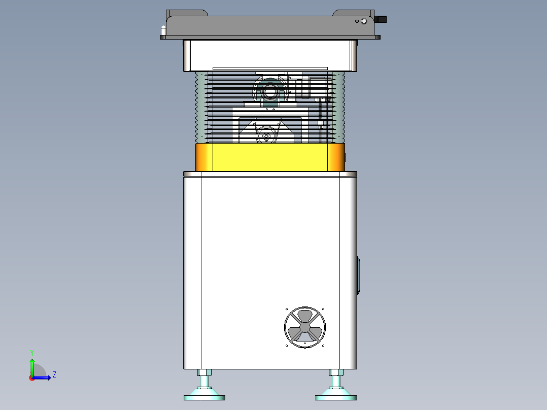 3C行业整列机sw16可编辑左视图