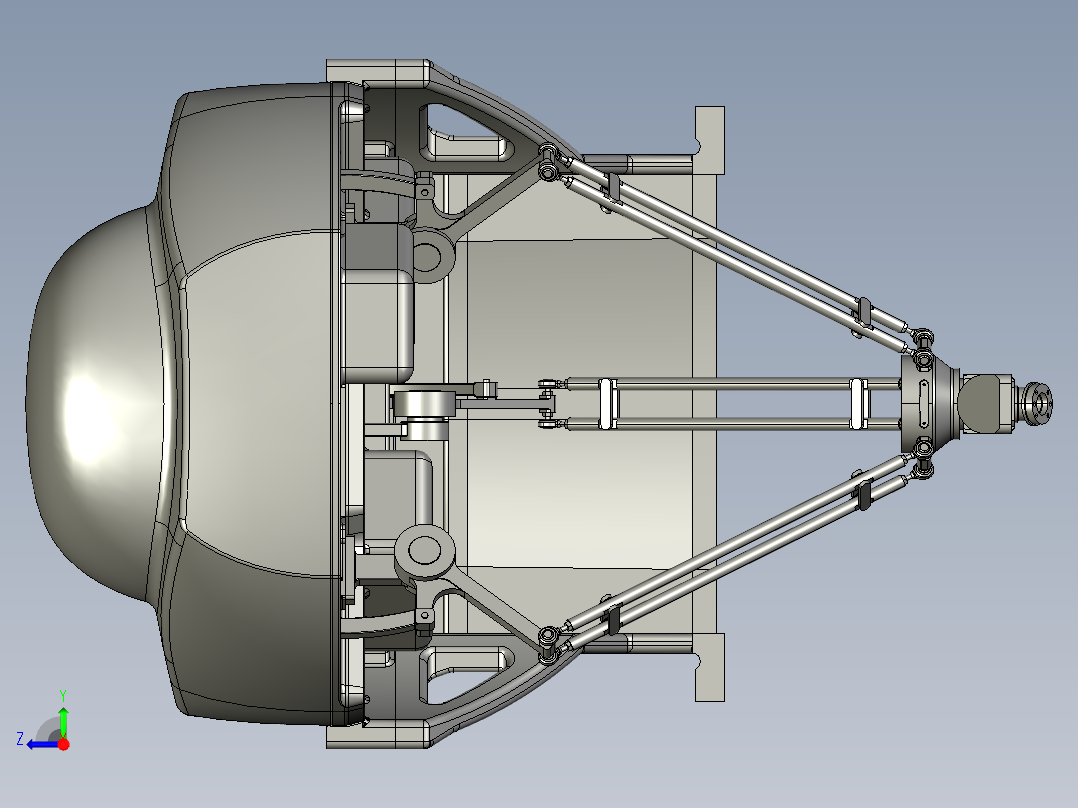 并联机器人delta-robot-6-axis-packaging-assembly-m-1ia-0-5a STP右视图