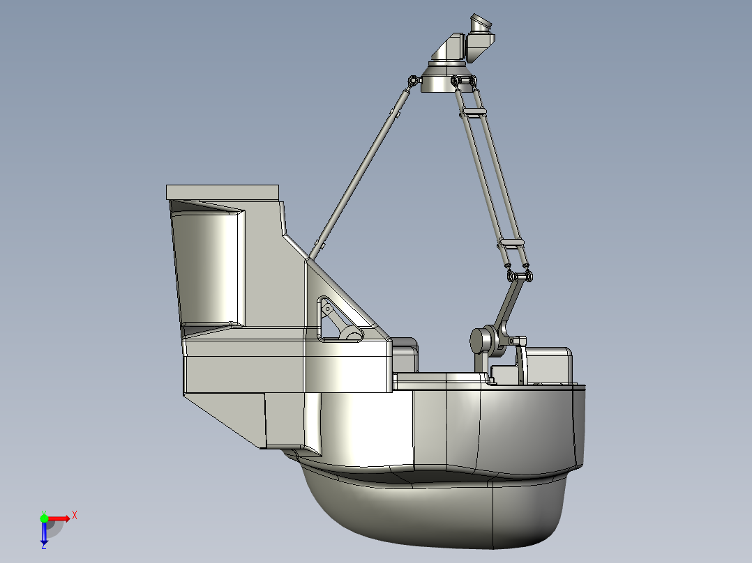 并联机器人delta-robot-6-axis-packaging-assembly-m-1ia-0-5a STP俯视图