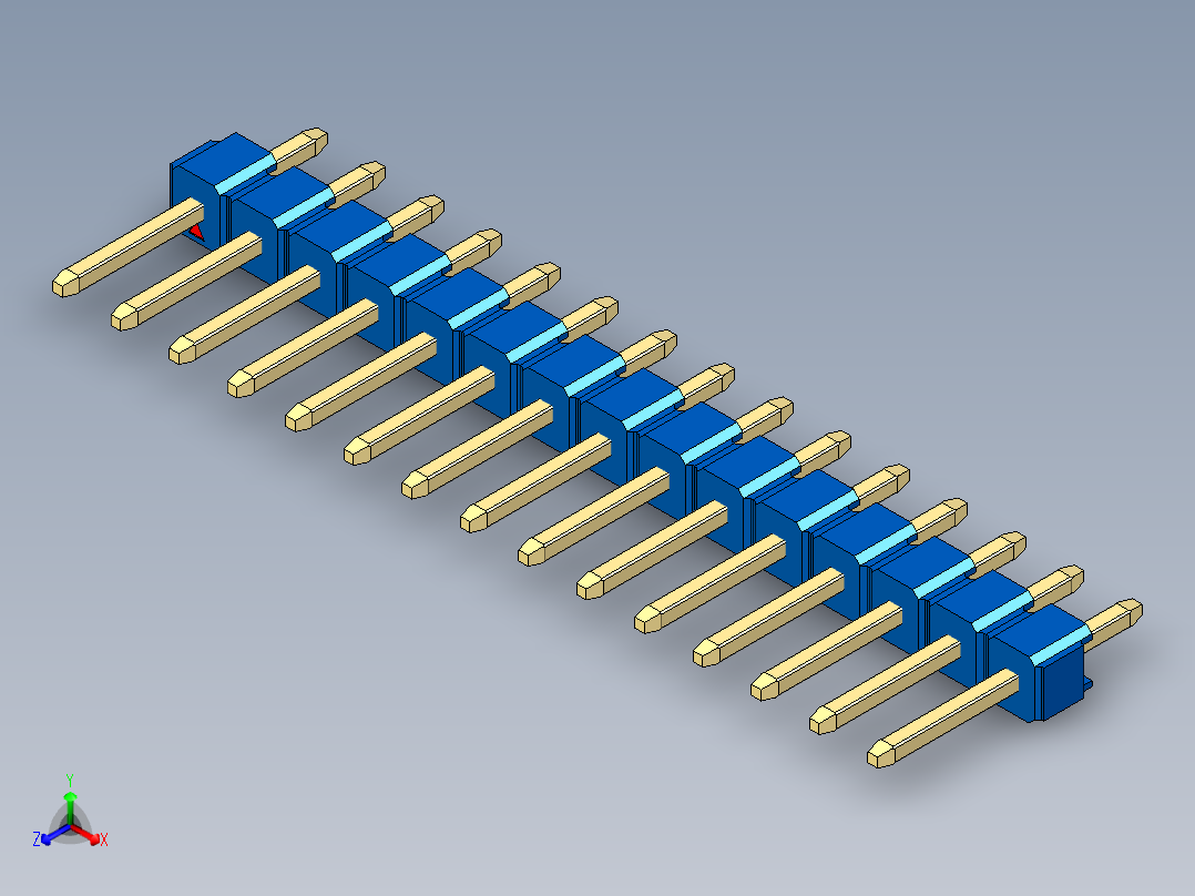彩色公头100mil（2.54mm）系列-DS1021_blue_1x15p_100mil_Type1_rev1.0