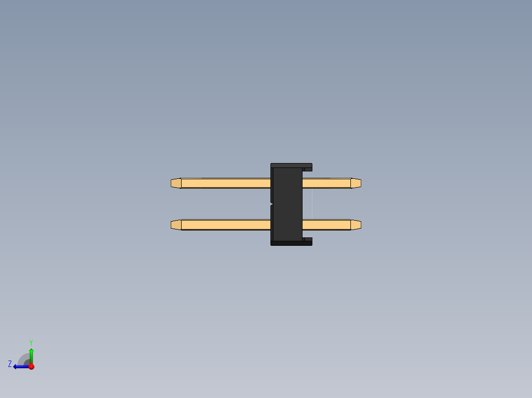 彩色公头100mil（2.54mm）系列-DS1021-100mil(2.54mm)-ForRaspberryPi_Arduino-colored-REV1.0 右视图