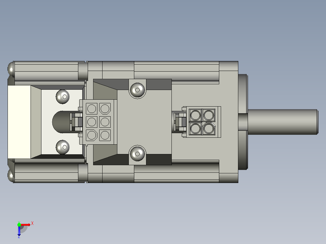 50W MSMD伺服马达俯视图