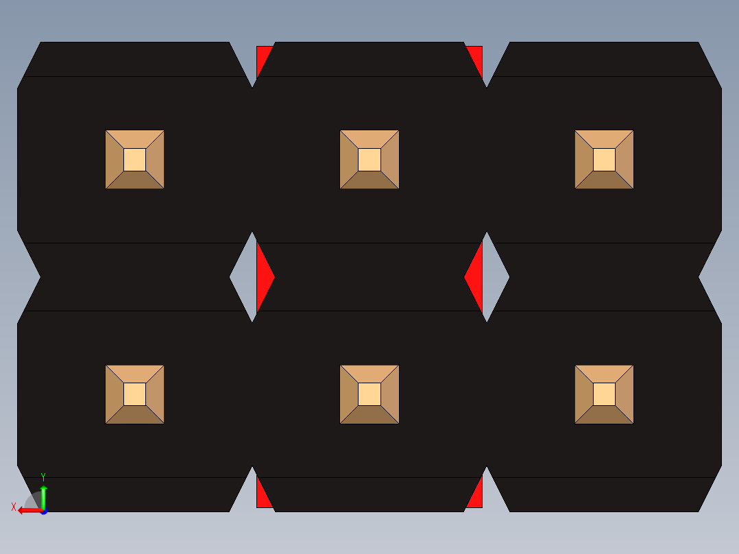 带跳线的排针-pinheader 2x3 and 1m jumper后视图