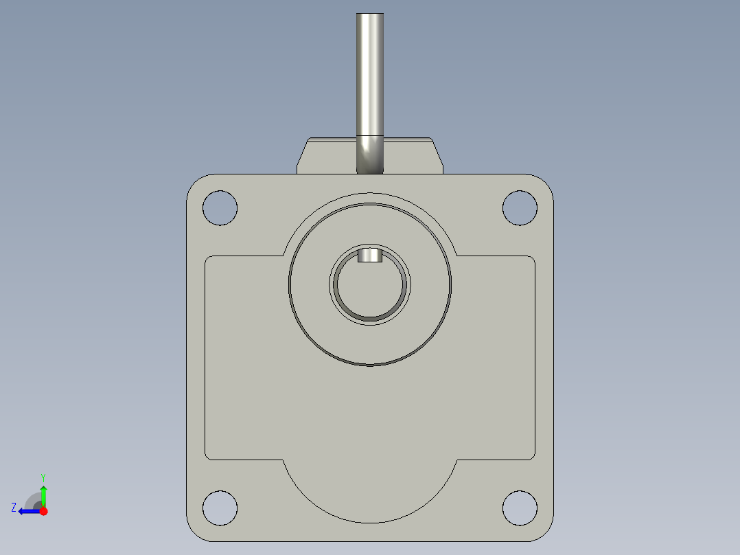 MB9G5BV+MBMU9A2AB(200V)电机右视图