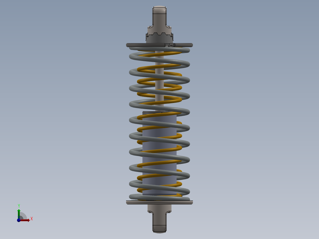 自行车后悬架前视图