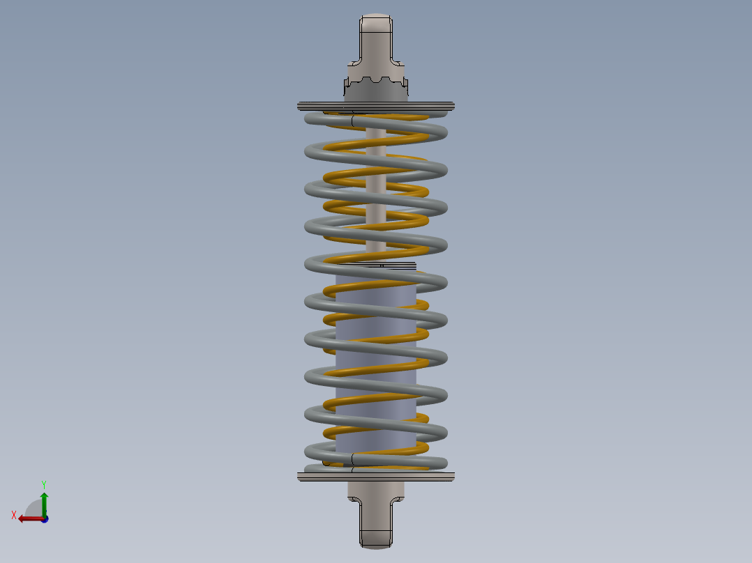 自行车后悬架后视图