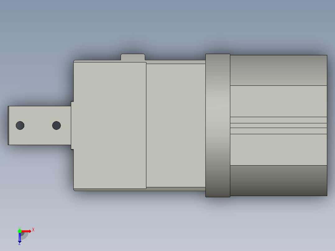 普通气爪PH01K-100C俯视图