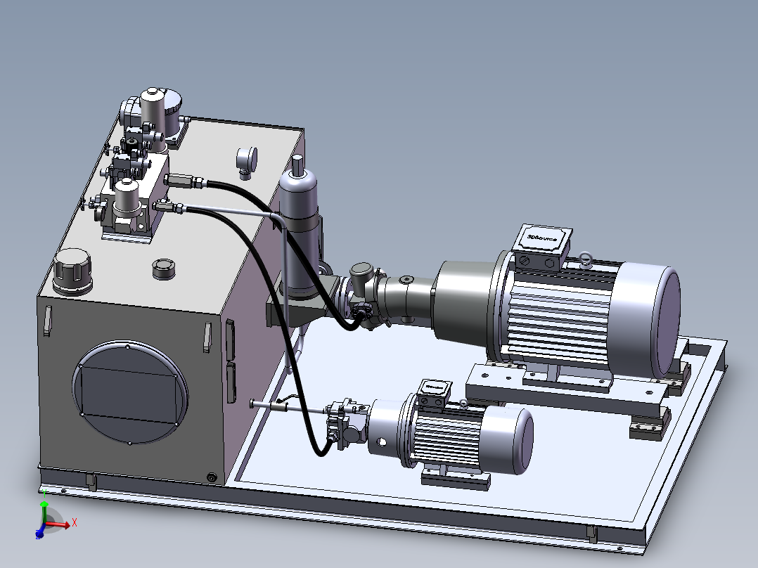 车间平板车液压站