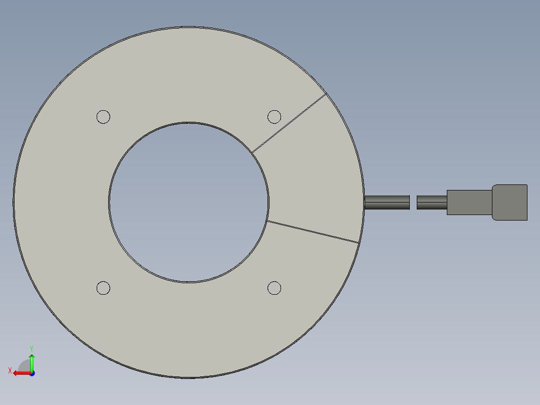 基恩士CA-DRW8M_kc图纸模型后视图