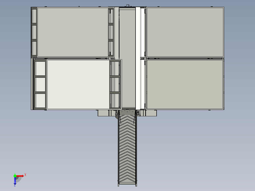 4托盘种薯中间供给装置总装俯视图