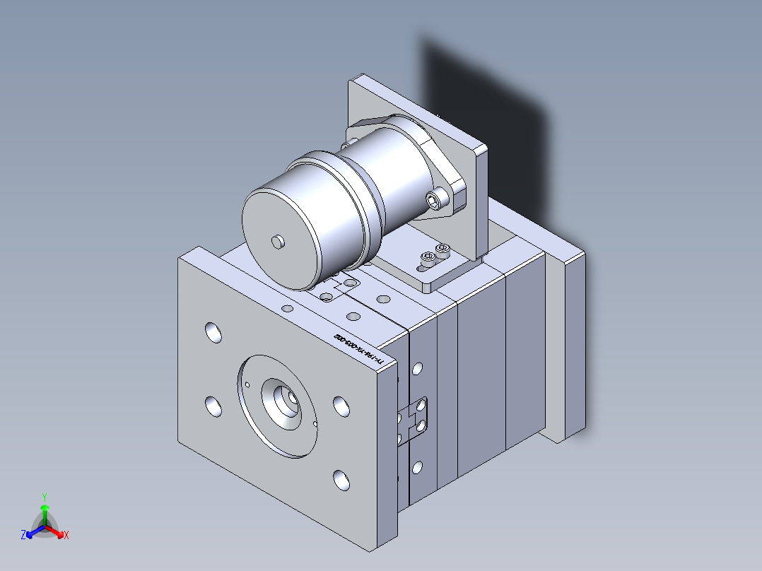 堵头-螺纹抽芯模具图正等轴测图