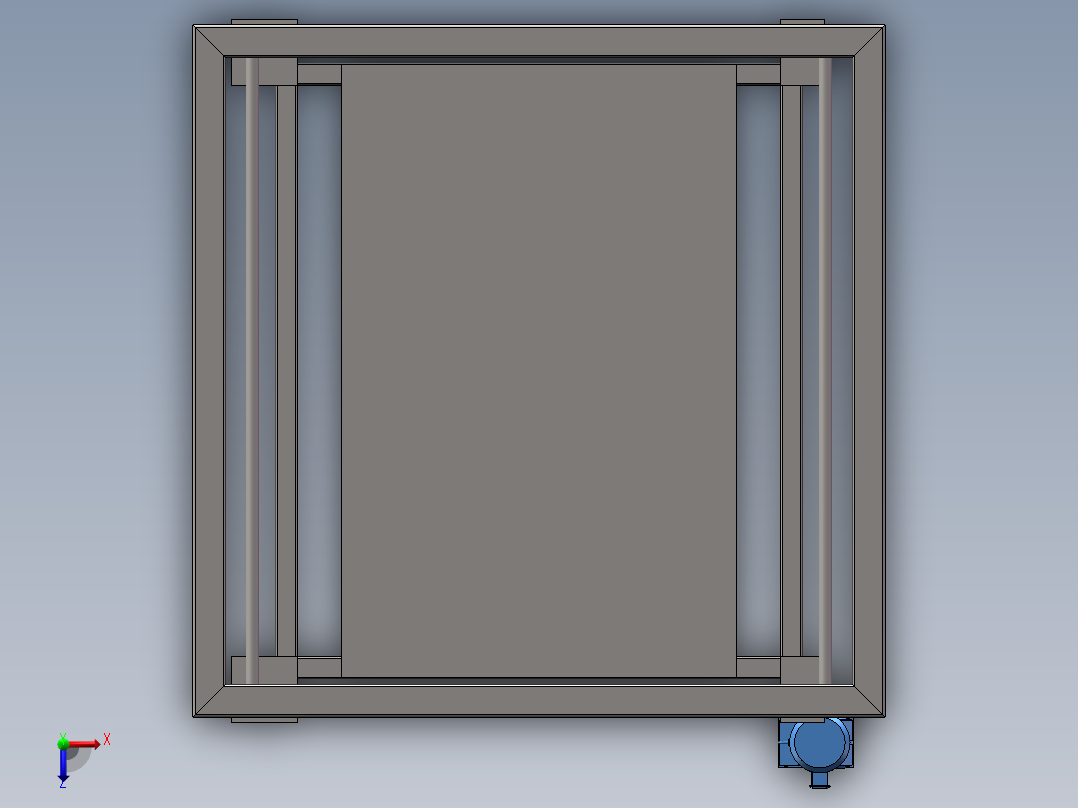 链条式升降机俯视图