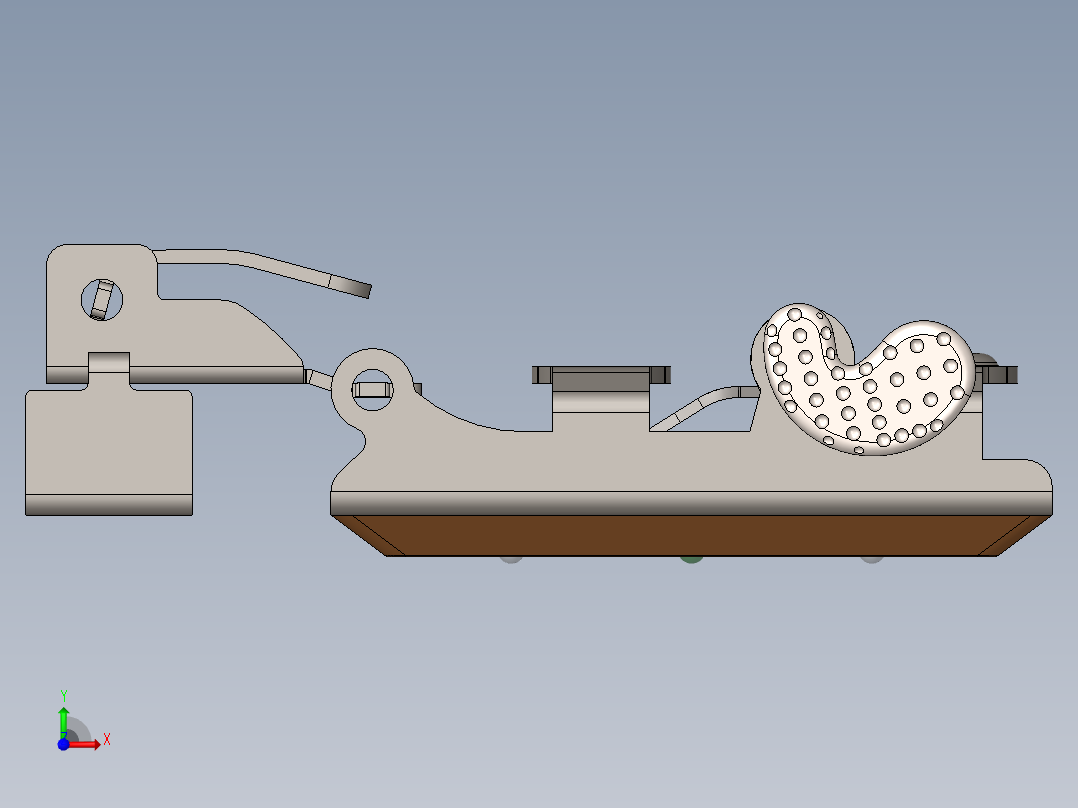 智能皮带头前视图
