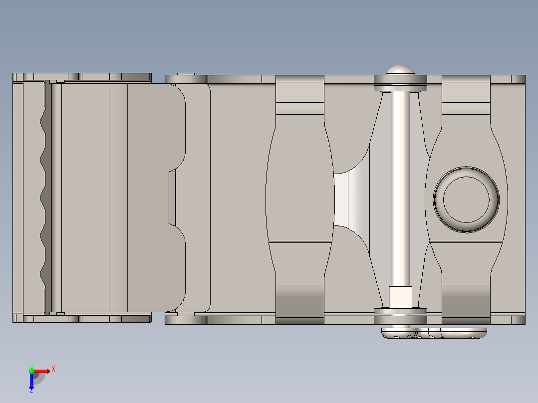 智能皮带头俯视图