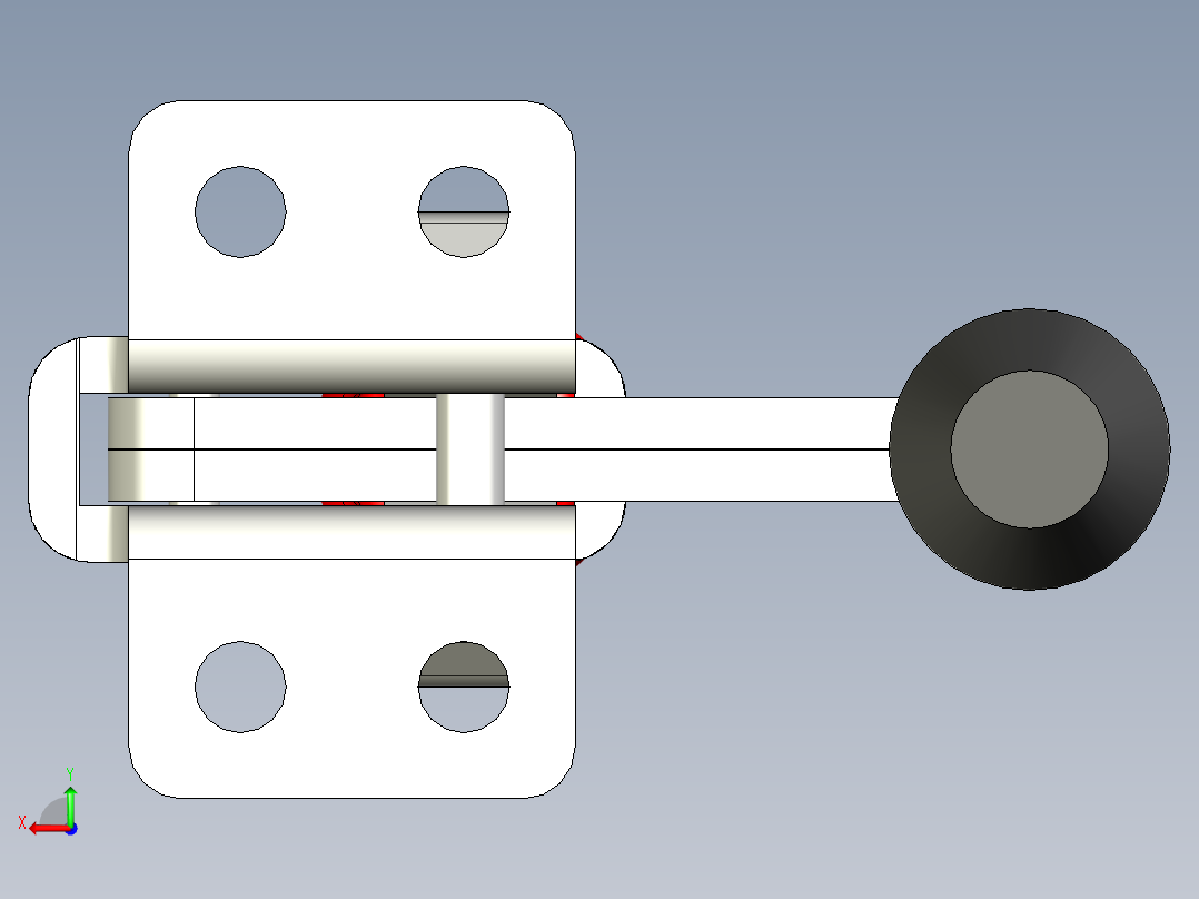 垂直式夾鉗SSP(E)-3D多系列多零件图纸模型后视图