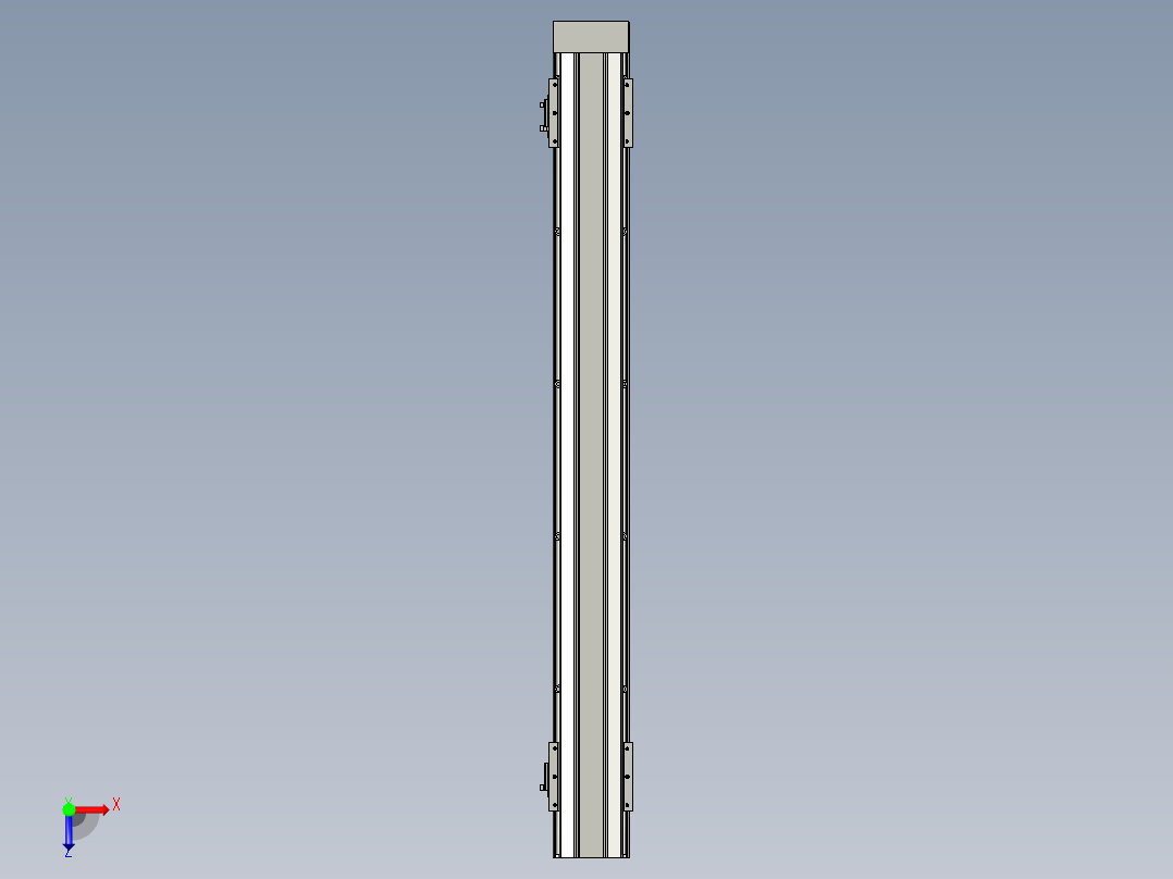 直线模组LHAT10-CA-S850-D-C3设计图纸俯视图