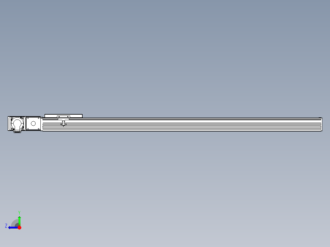 同步带全封闭直线模组TPA-HCB-120D-90-L1050-ML-Y-P40-N3右视图