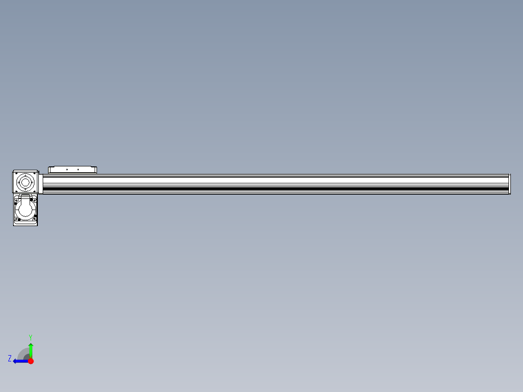 同步带全封闭直线模组TPA-HCB-105D-90-L1050-LP-C-P20-N3右视图