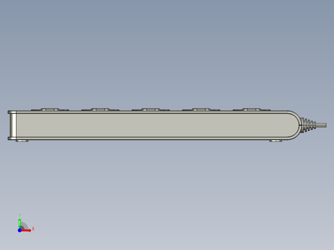 插座插排电排插牌多孔插板开关插座前视图