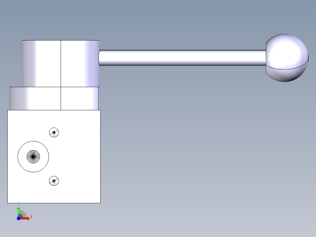 德克斯TUNKERS气缸数模T6_22_Schubstangenspanner_TUENKERS前视图