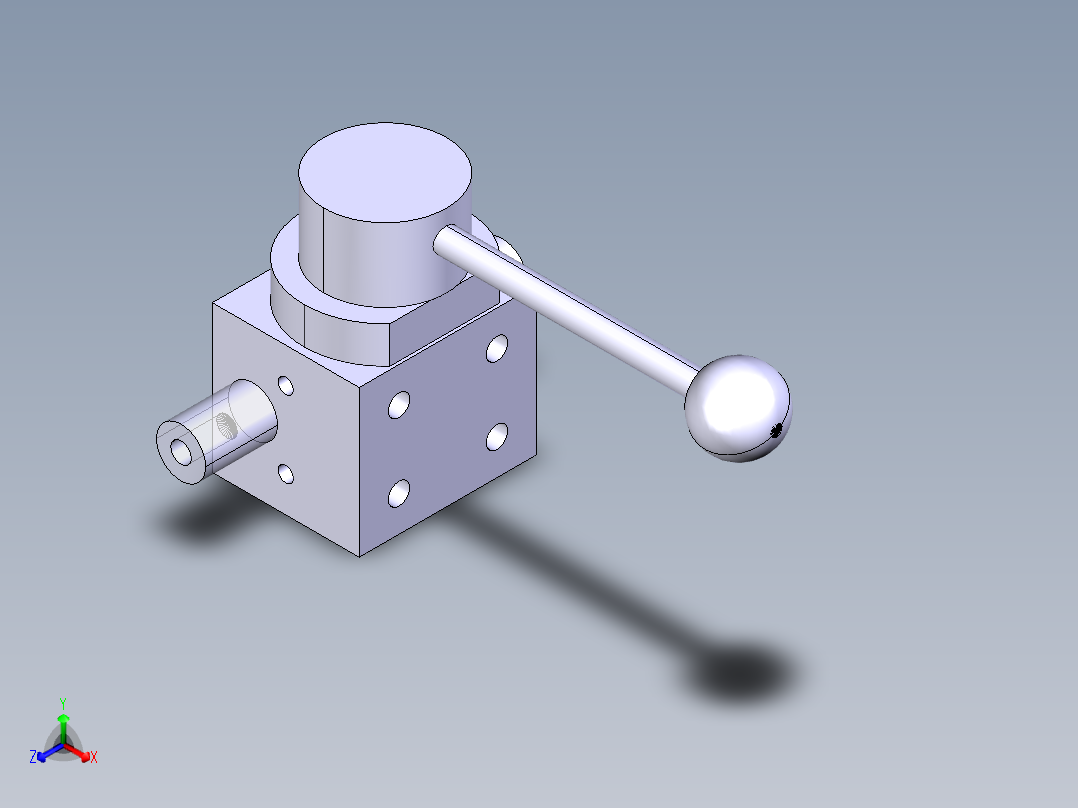 德克斯TUNKERS气缸数模T6_22_Schubstangenspanner_TUENKERS正等轴测图