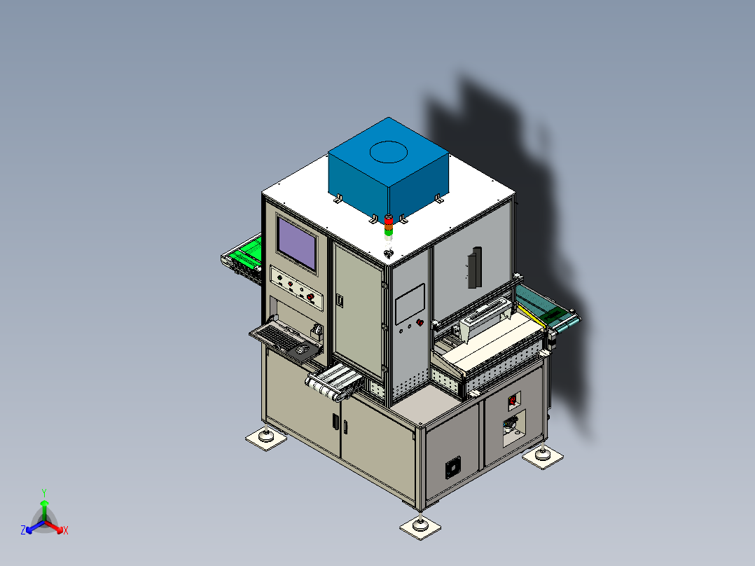 主板，面板CCD视觉检测xt正等轴测图