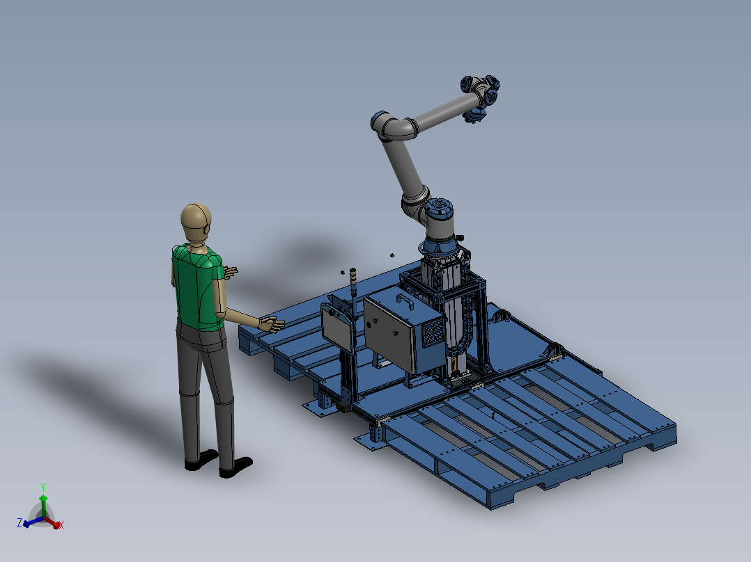 Robot paletizador SW主视图