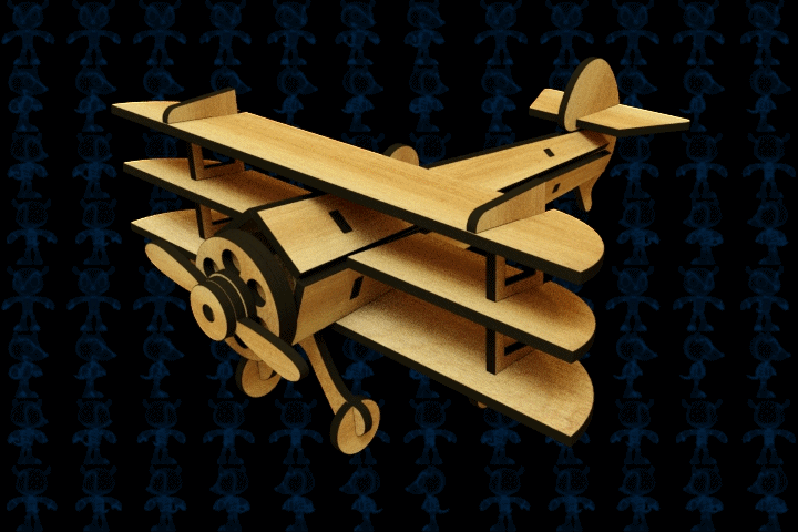 激光下料拼图飞机AutoCAD, Parasolid, SOLIDWORKS 2016