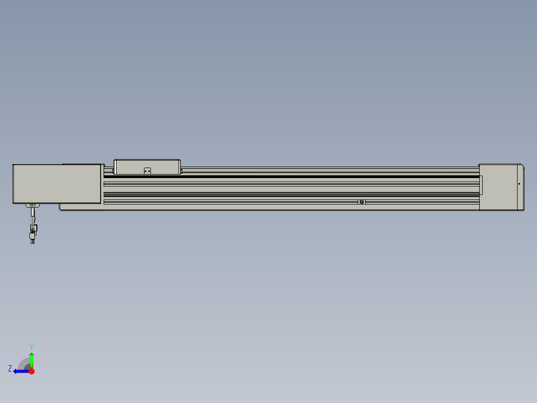 威洛博直线电机模组EB8-L100-S650-BL-P75-MS3右视图