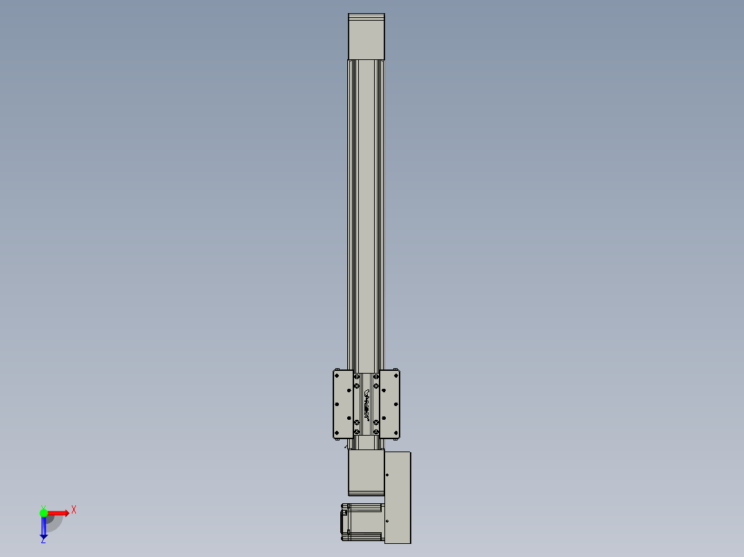 威洛博直线电机模组EB8-L100-S650-BL-P75-MS3俯视图
