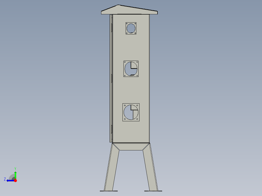 电力供应机箱右视图