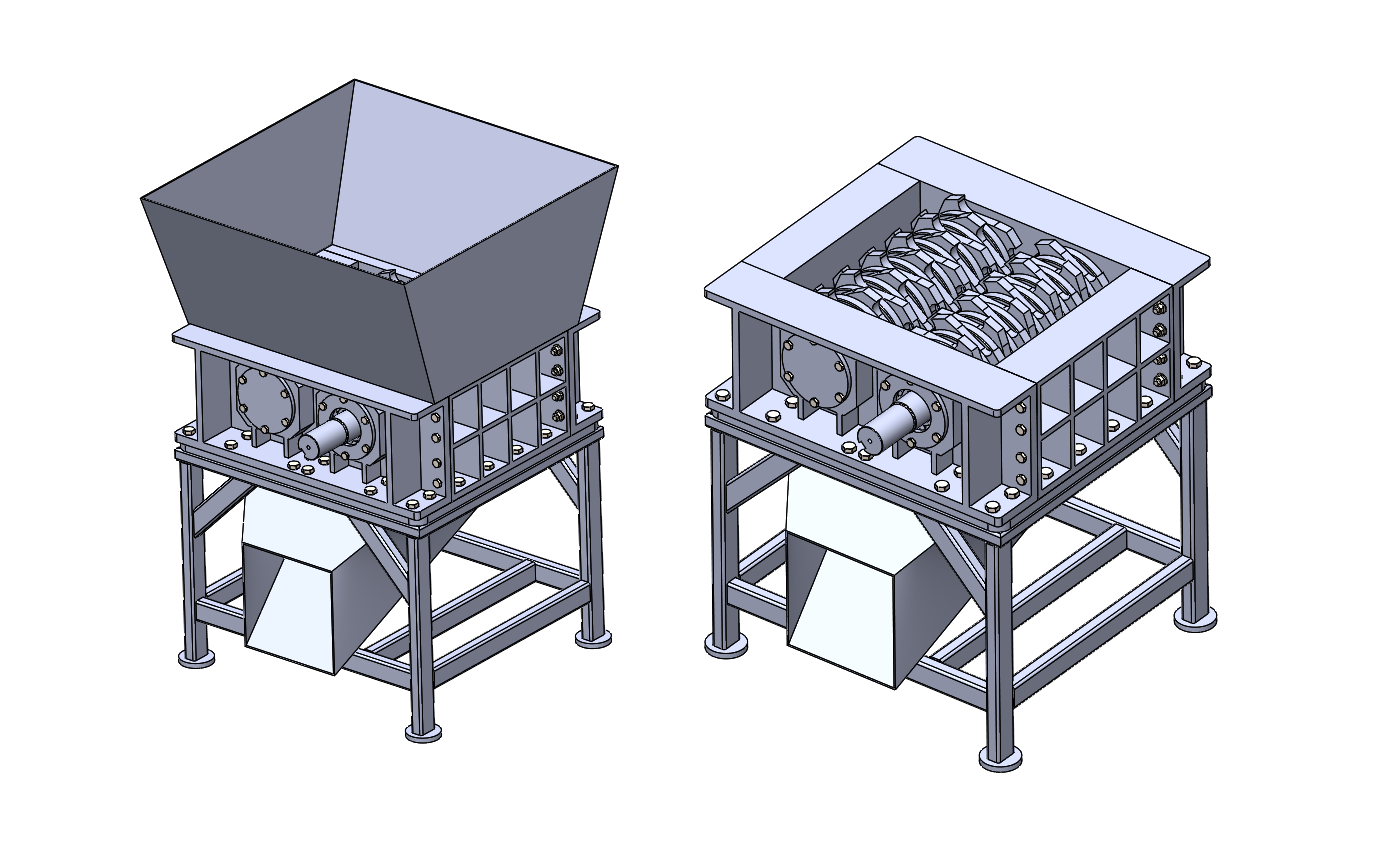 重型塑料撕碎机