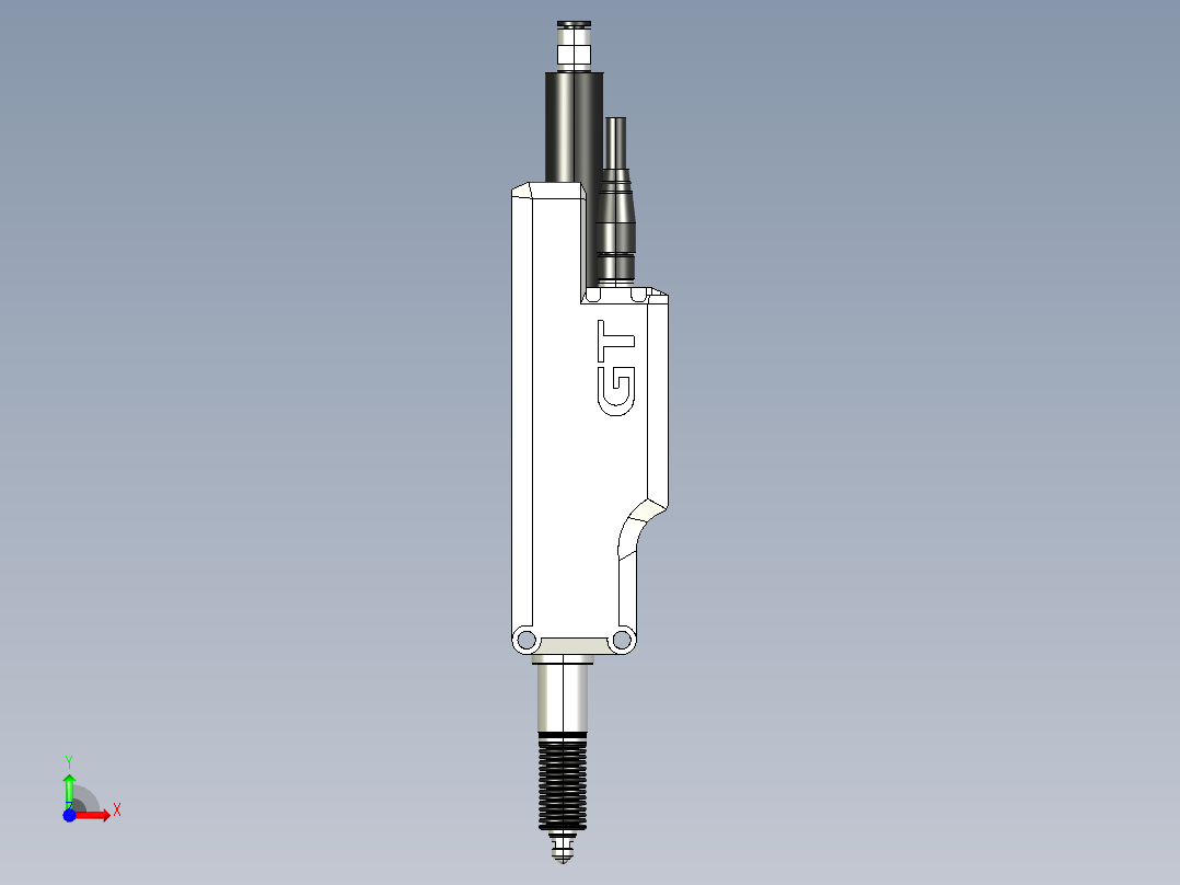 基恩士GT2-A32_kc图纸模型前视图