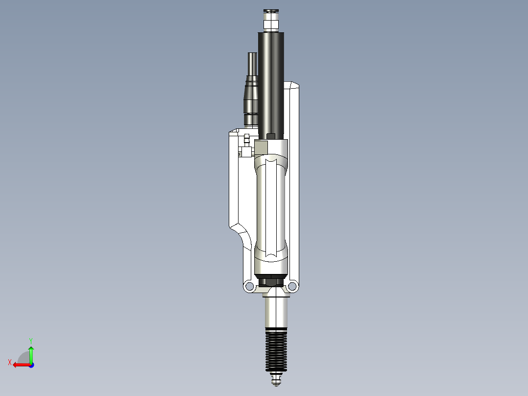 基恩士GT2-A32_kc图纸模型后视图