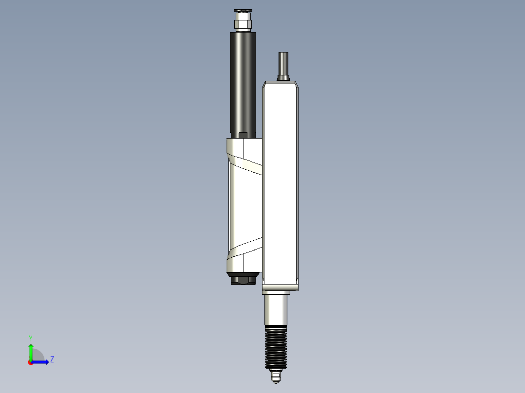 基恩士GT2-A32_kc图纸模型左视图