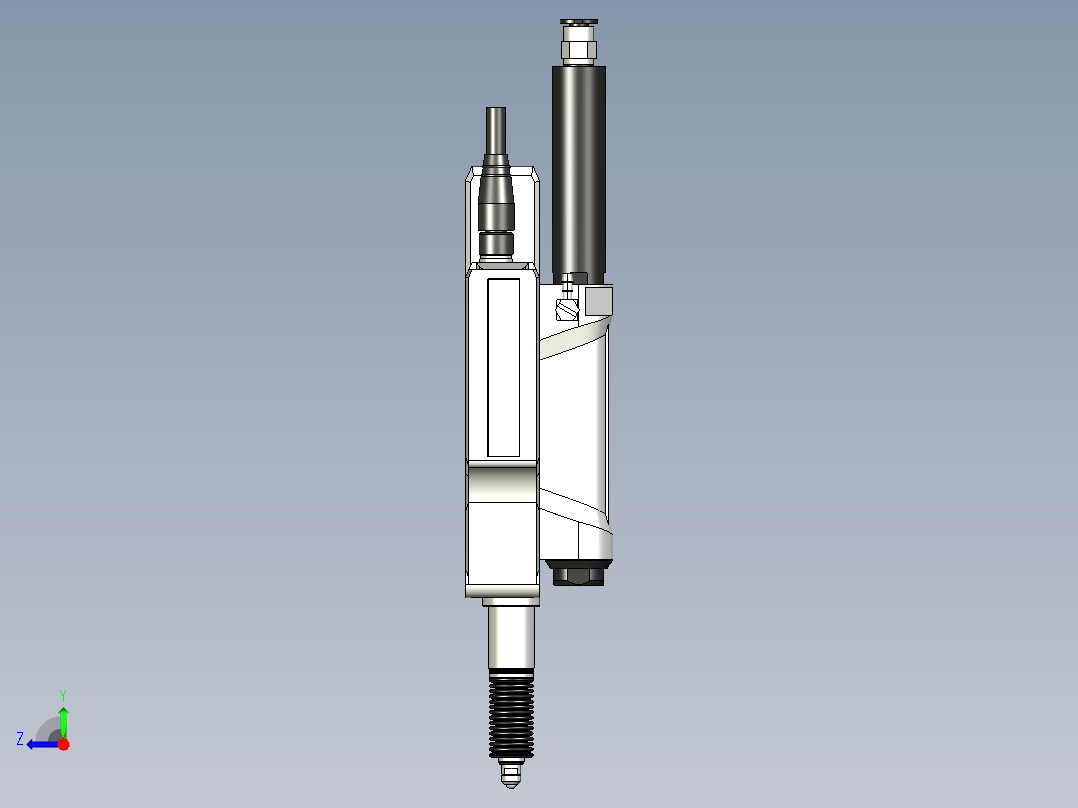 基恩士GT2-A32_kc图纸模型右视图