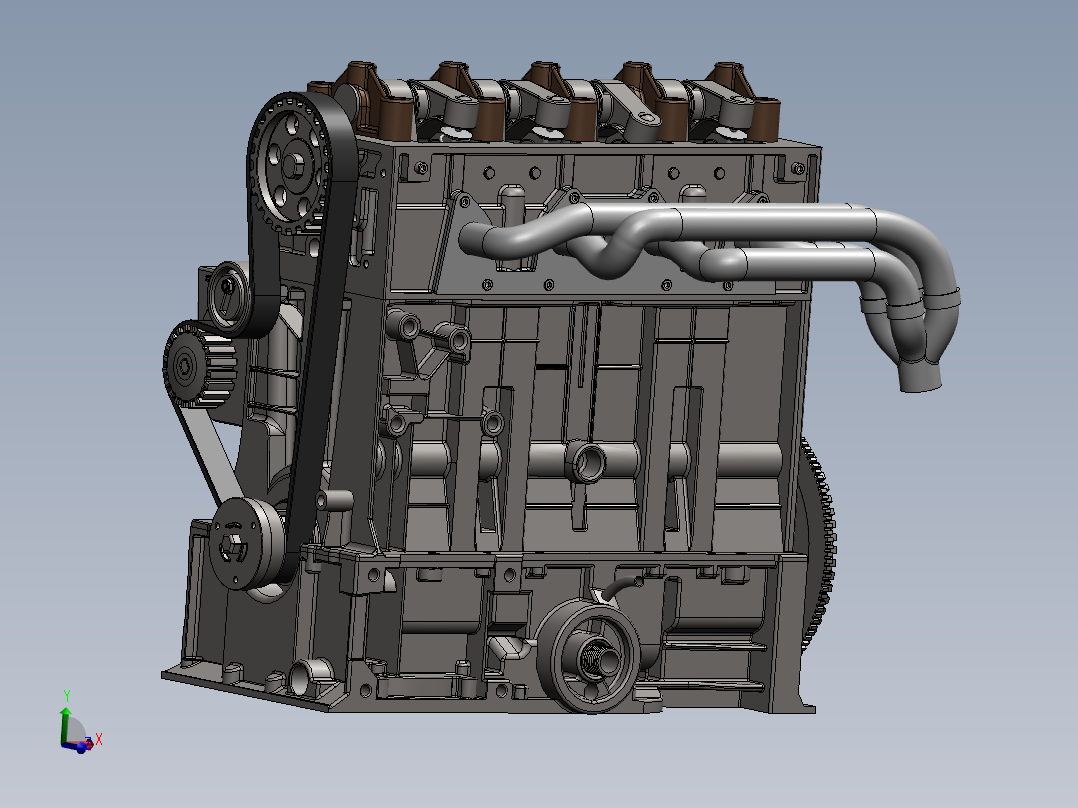 1.6升汽油机机体设计含三维图