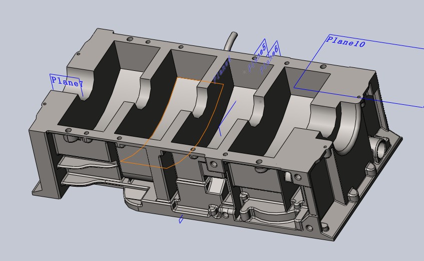1.6升汽油机机体设计含三维图