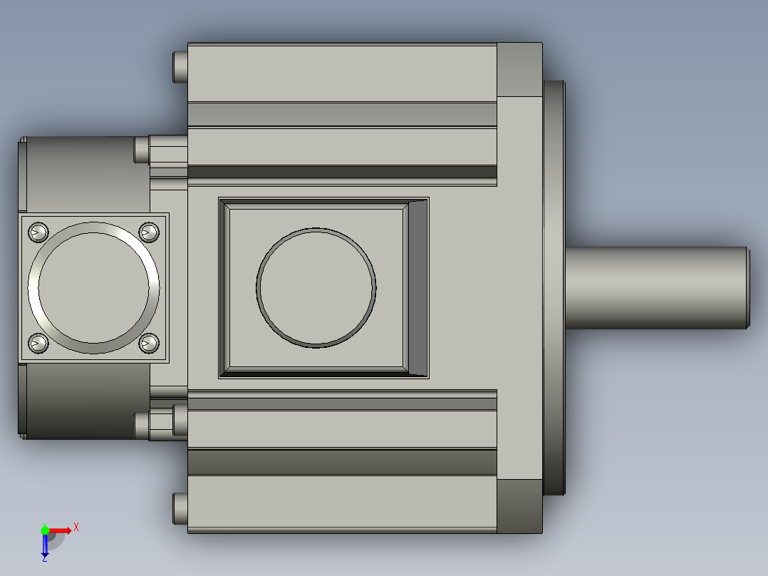 1000W MDME伺服马达俯视图
