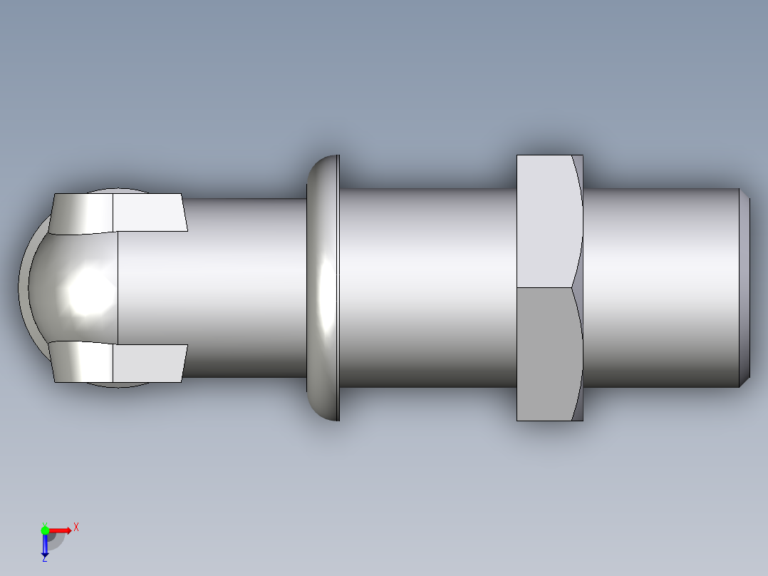卡套式工业通用硬管接头EO_Bulkhead_elbow_WSV10SOMD71俯视图