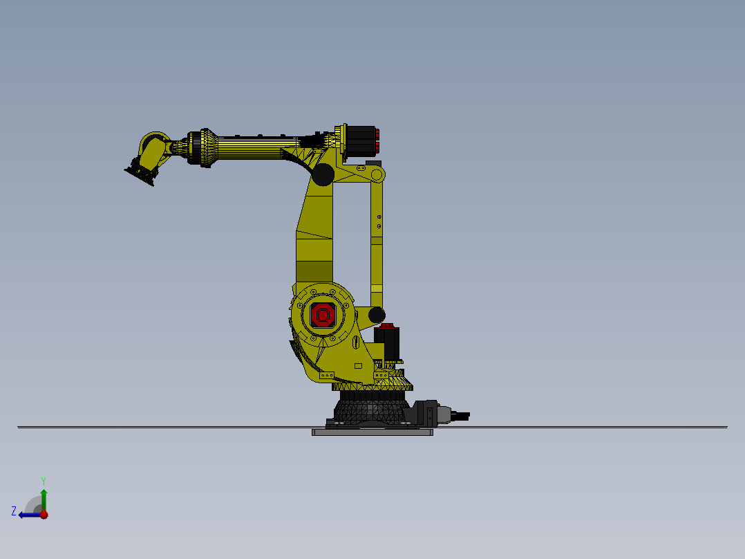 发那科fanuc m900ib 360kg 2 65m右视图