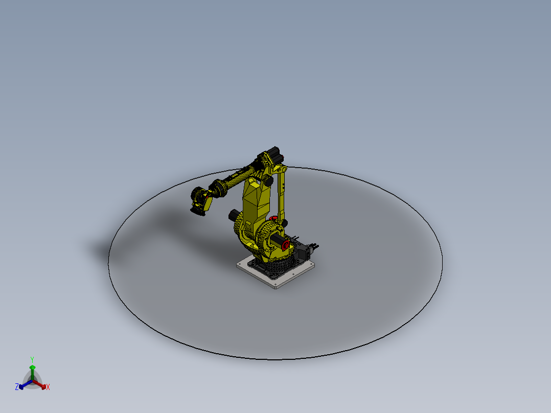 发那科fanuc m900ib 360kg 2 65m正等轴测图
