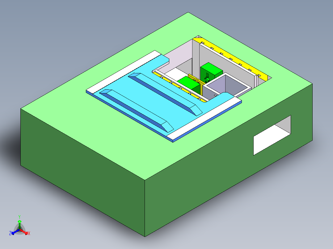 曲轴锻造剪切设备3D数模图纸 Solidworks设计正等轴测图