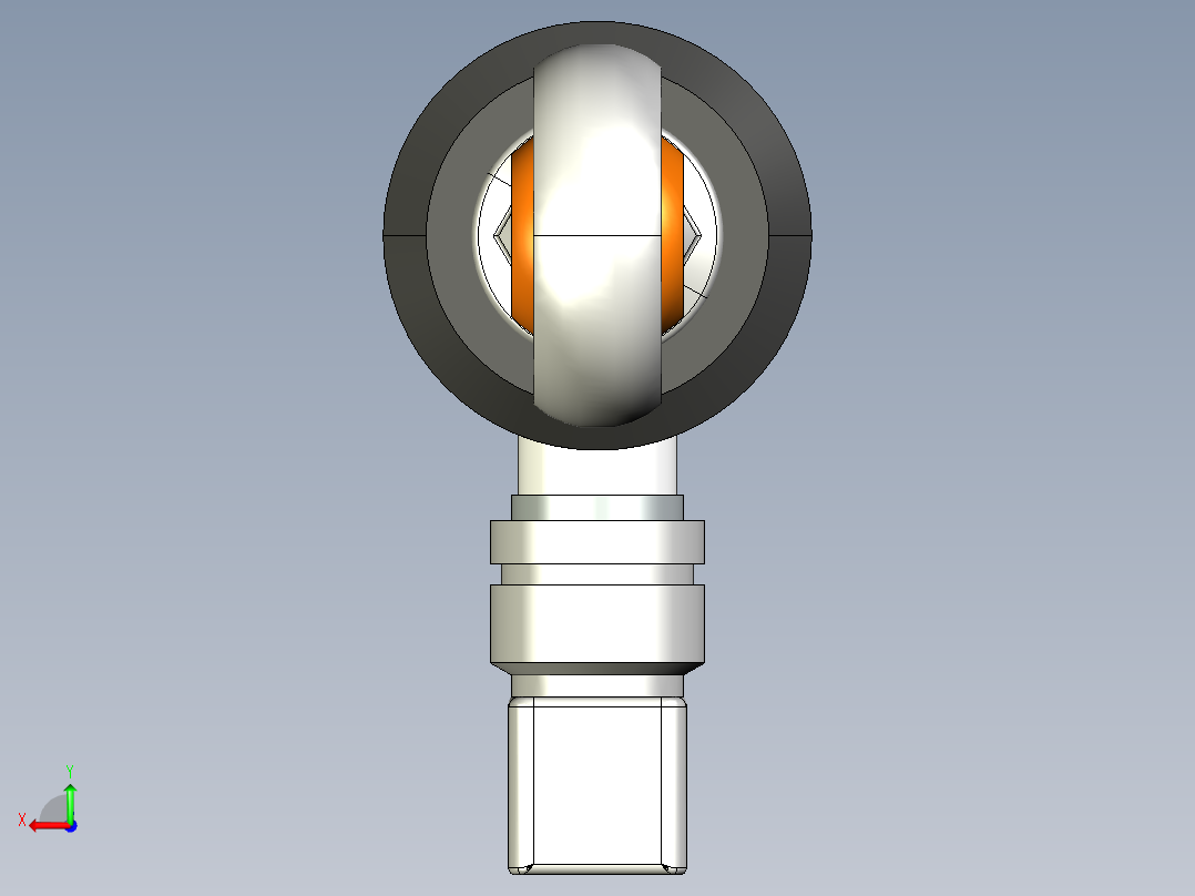 NOVOTECHNIK直线位移传感器TX2 系列 带球眼安装接头后视图