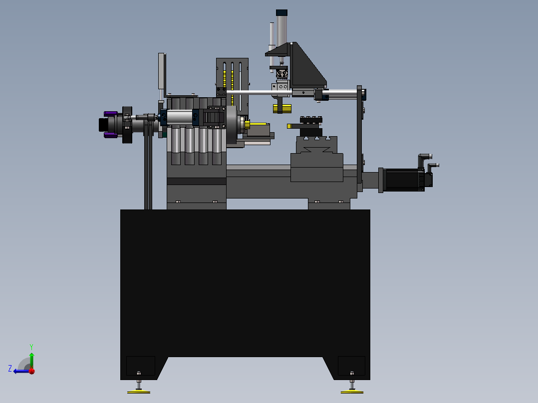 数控车床设备1365685右视图
