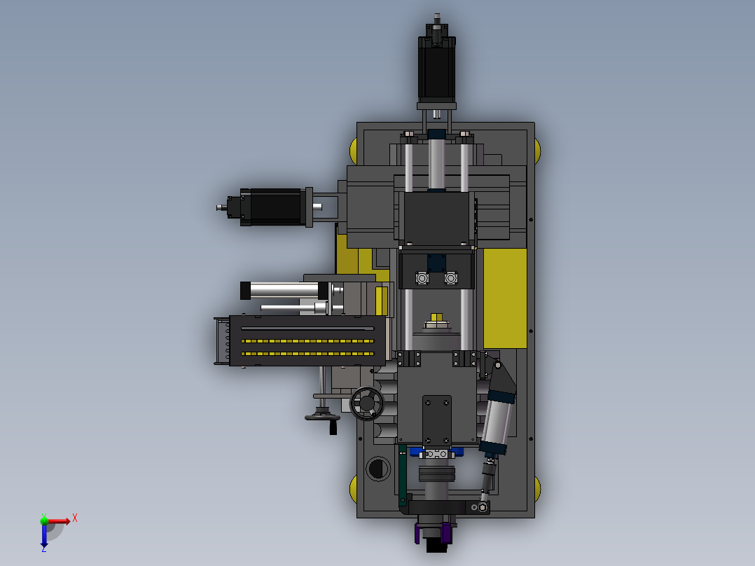 数控车床设备1365685俯视图