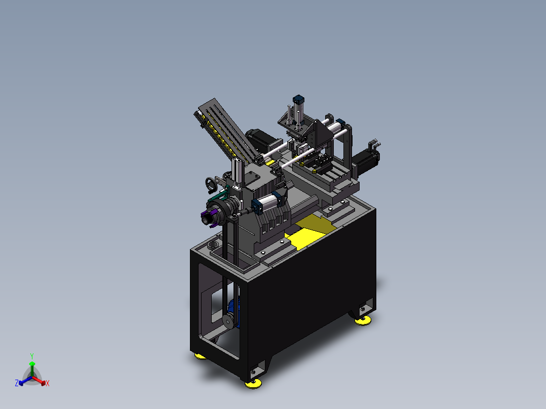 数控车床设备1365685正等轴测图